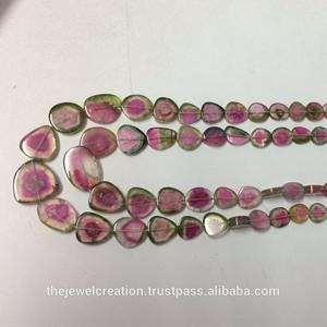 Collier de perles en tourmaline rose naturelle lisse de 6 mm et 8 mm, prix de gros, dernier design, bijoux en pierres véritables en ligne - Product Image 3