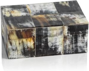 Caja hecha a mano con cuerno de búfalo, caja para joyería, contenedor de embalaje. - Product Image 6