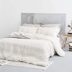 Parure de lit en lin français 100% lin teint en fil, linge de lit luxueux - Product Image 5