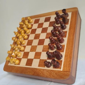 Wooden Chessboard Professional End Grain Walnut board <b>Set</b> Premium Solid <b>Wood</b> <b>Chess</b> <b>Set</b> Large <b>Wood</b> <b>Chess</b> Board Game - Product Image 1