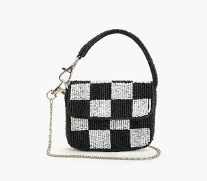 Bolso de Mano Bordado a Mano con Cuentas, Bolso Tote Bordado a Mano, Bolso para Mujer - Product Image 1
