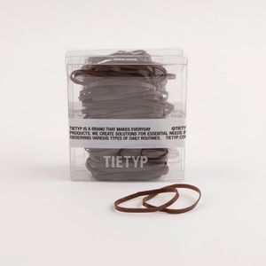 Coleteros TIETYP, Bandas Elásticas de Goma de Color Sólido, Minimalistas y Modernas para Uso Diario, Paquete para Mujer, Empaquetado en Cartón, Hecho en Corea - Product Image 1