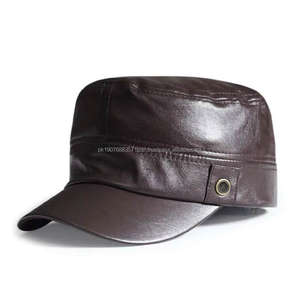 Gorra de Cuero Genuino con Cierre a Presión, Ajustable, para Hombre y Mujer, Otoño/Invierno - Product Image 4