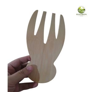 สปอร์คไม้ไผ่สีเขียวรักษ์โลก ชิ้นเดียว ใช้ซ้ำได้ สำหรับใช้ในครัว - Product Image 2