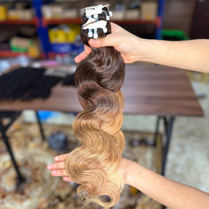 วิกผมมนุษย์แบบเป็นลอนสำหรับต่อผมแบบมีลูกไม้ด้านหน้าเป็นวิกผมแบบมีลูกไม้ปิดด้านหน้า - Product Image 2