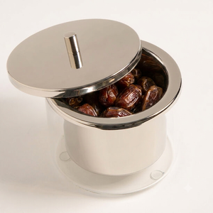 Porte-gobelet en acier inoxydable poli argenté avec couvercle pour accoudoir de canapé et table de poker, idéal pour les fêtes - Product Image 4