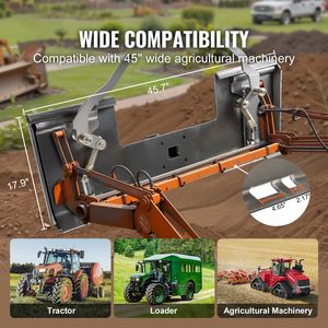 Piastra di Attacco Rapido 3/8" per Skid Steer con Ricevitore da 2.28" e Capacità di 7000 libbre - Product Image 2