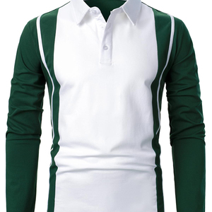 Camisa Casual de Manga Larga para Hombre, Tejido Sólido, Transpirable, Poliéster/Algodón, 200g, Alta Calidad, Personalizable, 2026 - Product Image 6