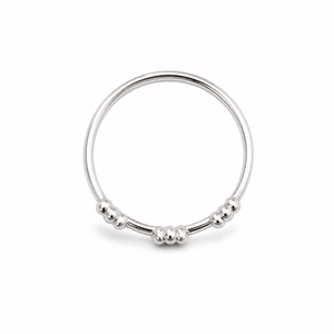 Anillo Floral de Plata de Ley 925 para Mujer con Circonita Cúbica, Minimalista, Elegante, Acabado Pulido, para Uso Diario y Bodas - Product Image 4