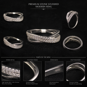 Elegant 0.47 TCW Diamond <b>Ring</b> | 14K White Gold <b>Open</b> Top Designer <b>Ring</b> for Women | Sparkling Everyday Wear Fine Jewelry Gift - Product Image 3