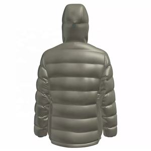 Hot Winter Clothing Padding Outwear Quilted Coat Warm Puffer <b>Black</b> Overcoat Down Jacket Custom Logo Woven Outdoor Thick - Product Image 6