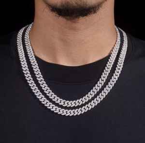 Collar de cadena cubana de moissanita para hombre, chapado en rodio, plata de ley 925, joyería fina de hip hop, regalo personalizado para fiestas. - Product Image 2