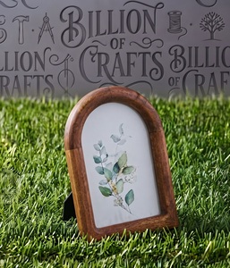 Cadre photo en bois artisanal Billion Crafts, support photo moderne en bois et résine fait main pour table, maison, bureau, décoration - Product Image 2