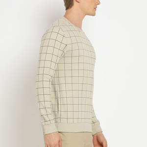 Sweat-shirt d'hiver décontracté pour homme en coton uni, coupe régulière, personnalisable, anti-boulochage, avec impression numérique sur l'épaule - Product Image 6