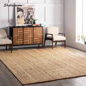 Tapis de surface tressée en Jute, 1 pièce, tapis de sol de style Boho, en tissu tissé à la main, de haute qualité, bon marché - Product Image 2