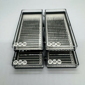 Extensiones de Pestañas Coreanas PBT de Alta Calidad al por Mayor, Pestañas Spike de 12/16 Hilos, Negras Mate, Pelo Sintético Suave, Curvaturas C/CC/D/DD/M/L, Envío Rápido - Product Image 6