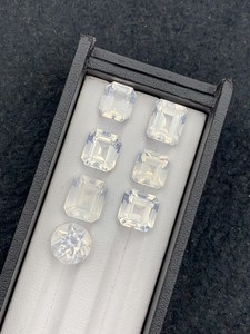 Pierre précieuse en quartz laiteux naturel, pierre à facettes, cristal du plexus solaire, pour la fabrication de bijoux, bague, pendentif, collier, cadeau - Product Image 2