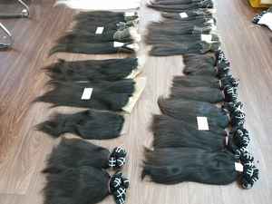 Paquete de cabello Remy vietnamita crudo 100%, 6-40 pulgadas de longitud, cabello liso de un solo donante, 100 $ - Product Image 3