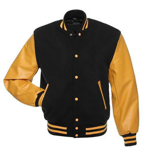 Chaqueta Varsity para Hombre de Alta Calidad, Personalizada OEM, Tejido Grueso de Poliéster, Ropa Exterior Casual para Invierno - Product Image 1