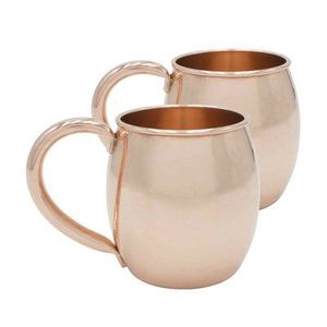 Tasses à boire en cuivre de qualité supérieure, élégantes pour les cocktails, forme de baril unique pour la bière et les boissons - Product Image 3