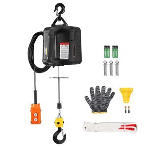 Argano Elettrico Portatile 1500W con Telecomando Cablato, Altezza di Sollevamento 6,9 m per Settori Agricoli e Industriali - Product Image 4