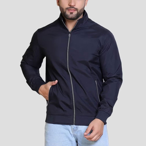 Winter Wear <b>Canvas</b> Stand Collar Front Logo Quick Dry Breathable Windproof Men's <b>Jacket</b> Long Sleeve Regular Fit Men's <b>Jacket</b> - Product Image 1