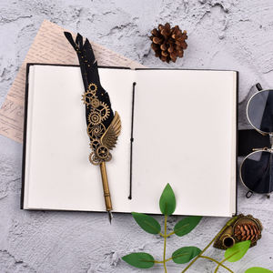 <b>A5</b> Floral Portrait Handmade Paper Journal | Eco Friendly Hardcover Lock Diary <b>Notebook</b> with Artistic Cover Design Gift Set Daily - Product Image 3