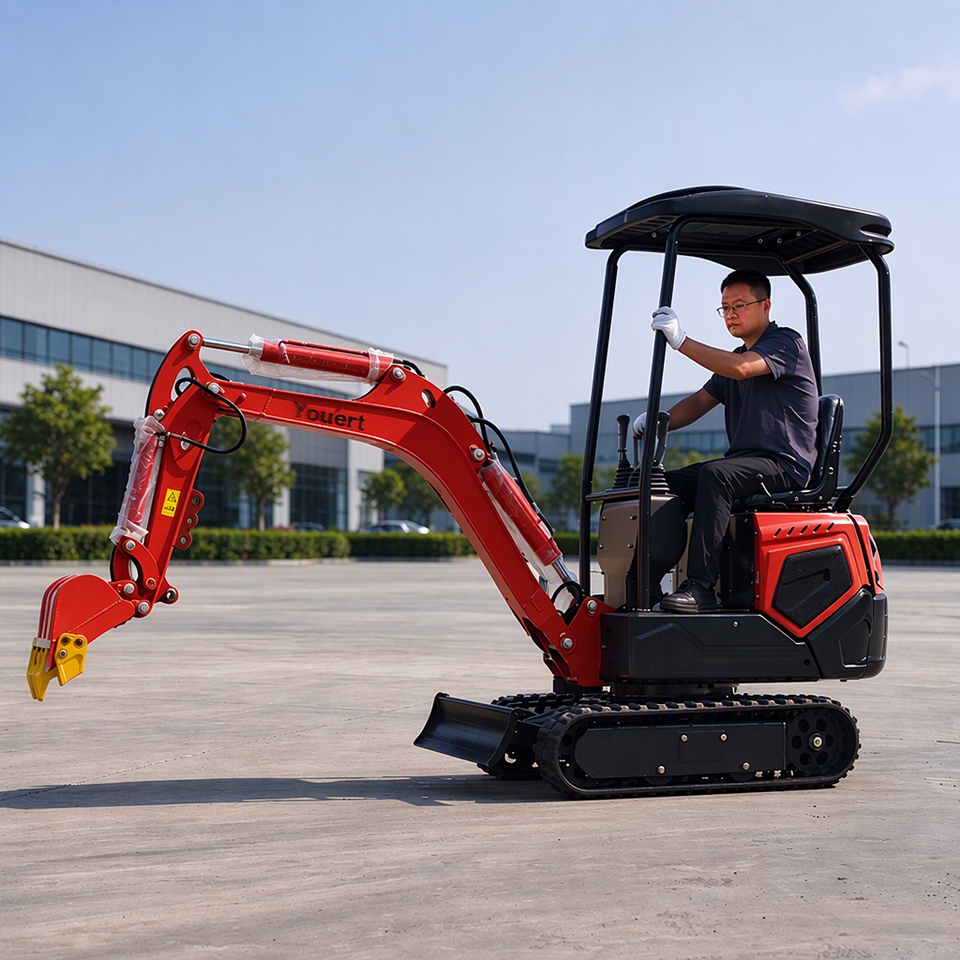 1.2 Ton Mini Excavator 1.8 Ton 1.6 Ton Crawler Digger for Trenching ...