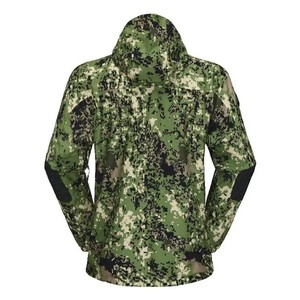 Veste softshell camouflage pour homme, fermeture éclair intégrale, respirante, anti-humidité, coupe-vent, vêtements de chasse d'hiver pour l'extérieur, polyester - Product Image 6