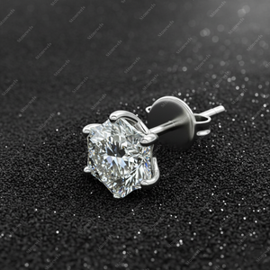 Elegant 925 Sterling <b>Silver</b> Pear Cut <b>Stud</b> Earrings Prong Setting Sparkling Crystal Fine Jewelry for Women Daily Wear - Product Image 2