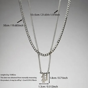 ชุดเครื่องประดับฮิปฮอป ลายหยดน้ำ ทำจากสแตนเลสสตีล ชุบทอง 18K สร้อยคอจี้เพื่อลุคเท่สไตล์คนเมือง - Product Image 4