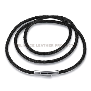 Premium 4mm Bolo <b>Braided</b> Leather <b>Cord</b> Rustic Vintage Leather Rope for Artisan Jewelry Making - Product Image 6