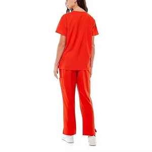 2026 OEM Women's Short Sleeve Nurse <b>Scrubs</b> Suit Wholesale Medical Uniforms Hospital <b>Scrubs</b> <b>Sets</b> - Product Image 2