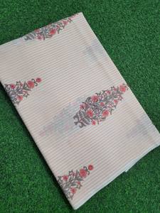 Tela de Algodón Estampada a Mano con Diseño Mugal Butta, Transpirable, Ligera y Ecológica, para Confección de Vestidos, Regalo para Mujeres - Product Image 4