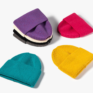 Unisex Warm Knitted Beanie <b>Hat</b> <b>Winter</b> Stretch Cuffed Cap for Outdoor Sports Casual Streetwear Wear - Product Image 3