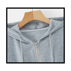 Sudadera Corta de Manga Larga para Mujer, Top Corto con Cremallera para Gimnasio - Product Image 5