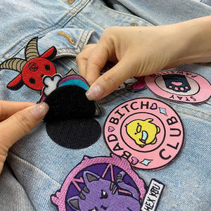 Wholesale Embroidery Patch Custom Flat Stitch Fabric <b>Badge</b> for Caps Jackets Backpacks Clothing Iron On <b>Sew</b> On Factory Decorative - Product Image 4