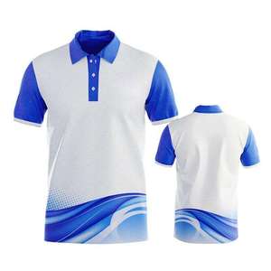 Vente en gros de maillots de sublimation en polyester avec logo personnalisé pour enfants, polo blanc imprimé pour polo - Product Image 3