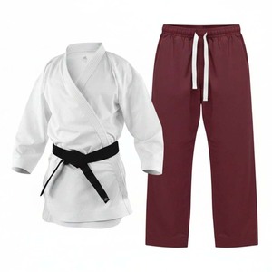 QUTENG Judo, Créez Votre Propre Uniforme de Karaté Komiete Smai Lourd pour Enfants Garçons Unisexe en Coton et Polyester pour la Compétition de Kumite - Product Image 4