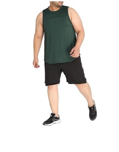 Débardeur noir pour homme, coupe ajustée, en coton confortable, de haute qualité, couleur unie, design personnalisé, pour la musculation et le sport - Product Image 4