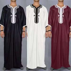 Wholesale Islamic Long Sleeve Kuwait Muslim <b>Thobes</b> <b>Men</b> - Product Image 2