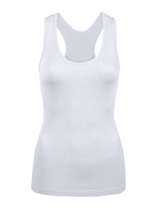 New Brand Clothing Summer <b>Women's</b> Breathable Eco-Friendly 100% Cotton <b>Mesh</b> Stringer Tank <b>Top</b> for Bodybuilding & Fitness - Product Image 2