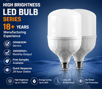 Ampoule LED colonne de type T en gros d'usine, culot E27/B22, AC165-265V, haute luminosité, lampe à économie d'énergie pour entrepôt et intérieur domestique