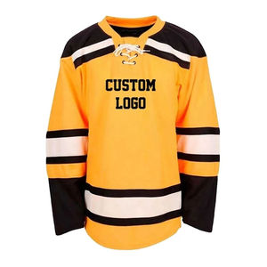 Maillot de hockey sur glace personnalisé par sublimation avec numéros et noms appliqués, imprimé numériquement, uniforme professionnel pour adulte anti-transpiration - Product Image 1