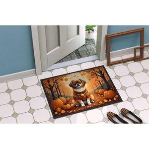Felpudo antideslizante para interiores y exteriores con diseño de perro de aguas tibetano, 24H X 36W, alfombrilla lavable para puerta delantera de pila baja para entrada - Product Image 4