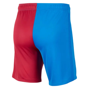 Men Blue <b>Red</b> Two <b>Tone</b> Soccer Shorts Polyester Athletic Football Training Match Team Wear Sports Uniform Apparel - Product Image 2