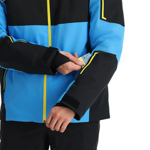 Veste de ski/snowboard d'hiver respirante, imperméable, coupe-vent, chauffante, à capuche, avec logo personnalisé, en polaire écologique polyester/coton 240g - Product Image 5