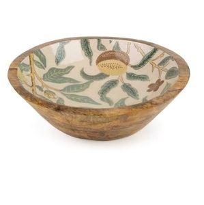 Bol multifonctionnel pour la maison, la cuisine et la restauration, nouvelle arrivée, bol en bois émaillé imprimé, forme arrondie - Product Image 6