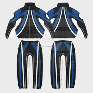 Nouvelle Collection : Ensemble Survêtement Imprimé 100% Coton, Coupe-Vent Épais, Écologique et Imperméable, 2 Pièces (Veste Zippée et Pantalon) - Product Image 4