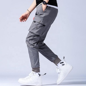 Men's Cargo Pants Drawstring Mid Waist Midweight Straight Multiple Pockets <b>Jogger</b> <b>Trousers</b> Casual Streetwear Spring Canvas - Product Image 2